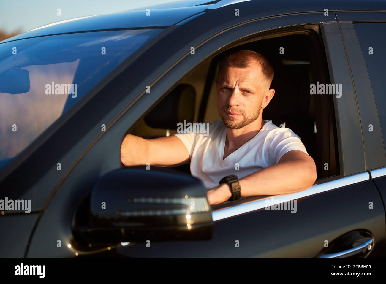 Happy rich man car hi-res stock photography and images - Alamy