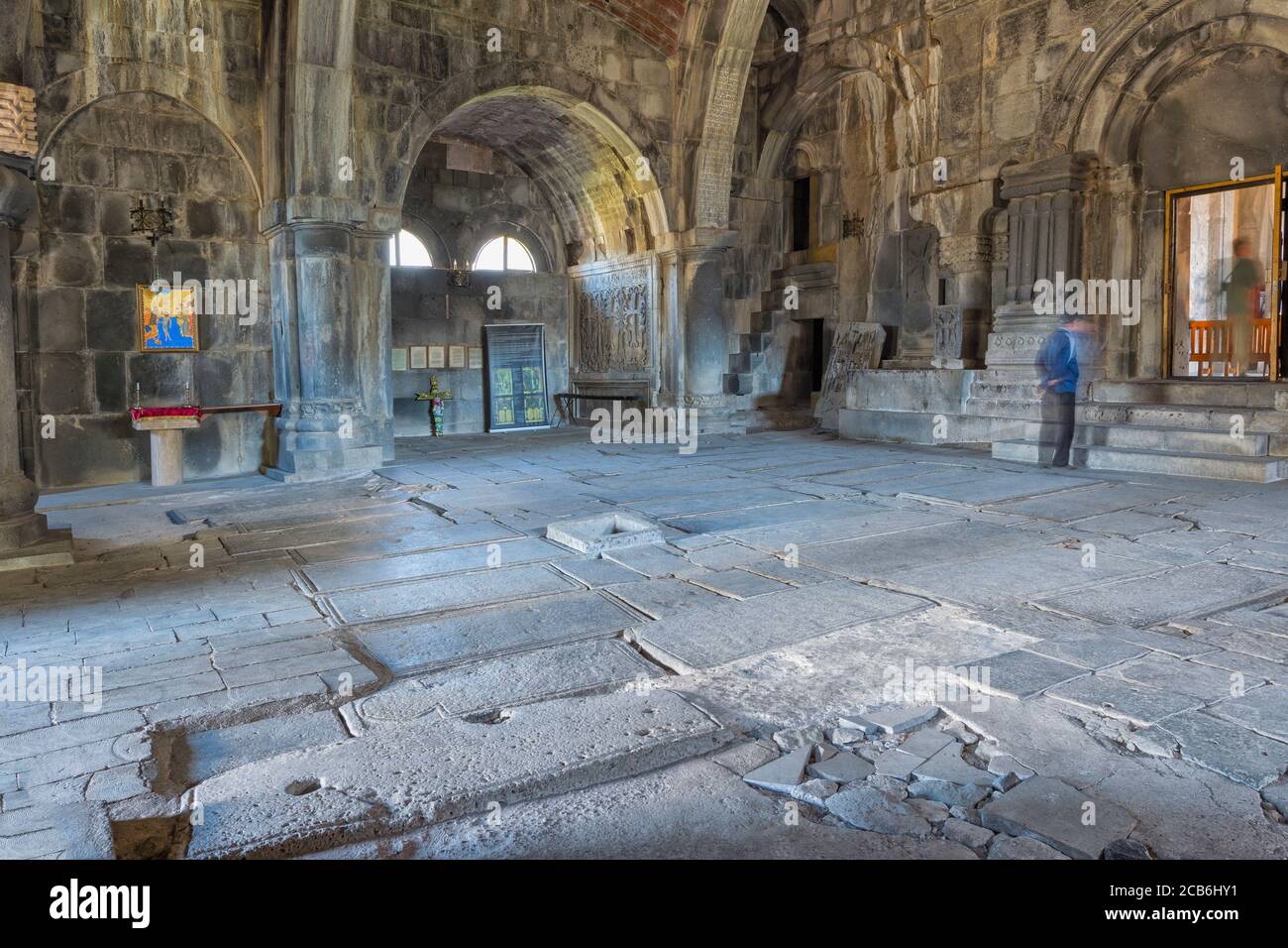 11th-century Haghpat Monastery, Interior, Haghpat, Lori Province, Armenia, Caucasus, Middle East, Asia, Unesco World Heritage Site Stock Photo