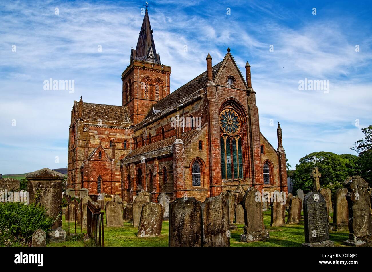 St. Magnus Cathedral // Orkney // Kirkwall // Friedhof // Graveyard Stock Photo