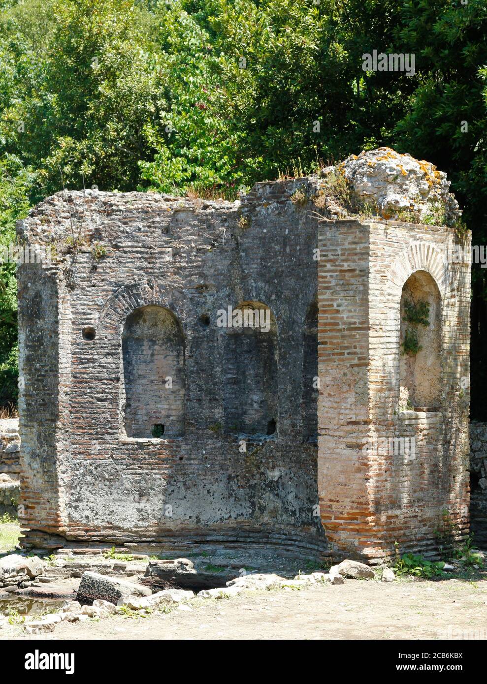 Corner section of Ancient Ruins of Butrint Albania Stock Photo Alamy