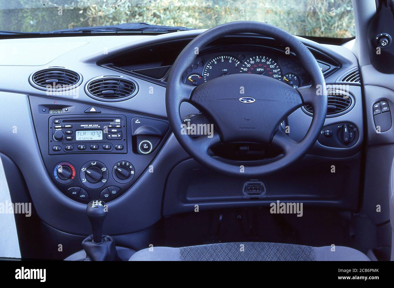 Interior of a1998 Ford Focus MK1 5 door. Stock Photo