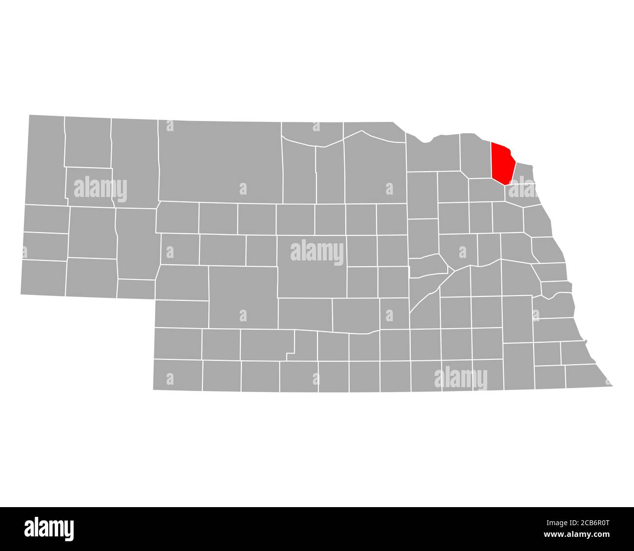 Map of Dixon in Nebraska Stock Photo Alamy