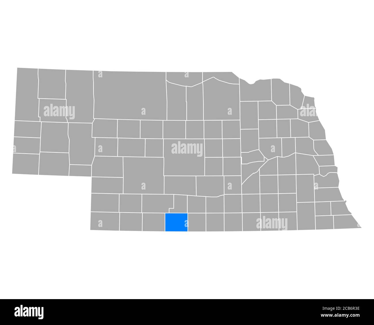 Map of Furnas in Nebraska Stock Photo Alamy