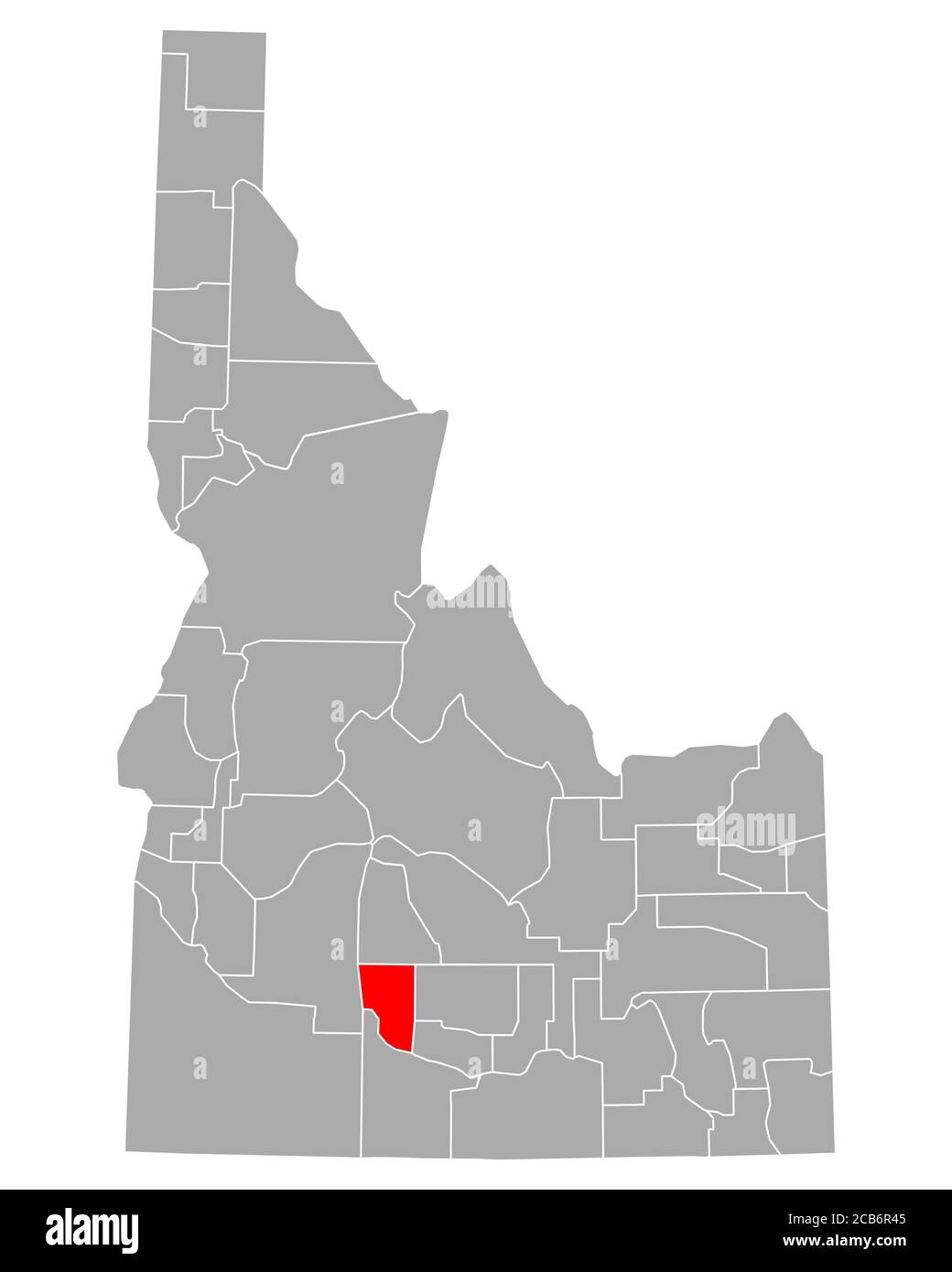 Map of Gooding in Idaho Stock Photo Alamy