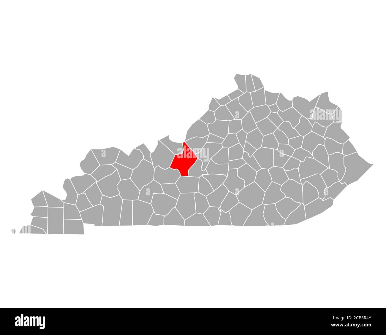 Map of Hardin in Kentucky Stock Photo Alamy