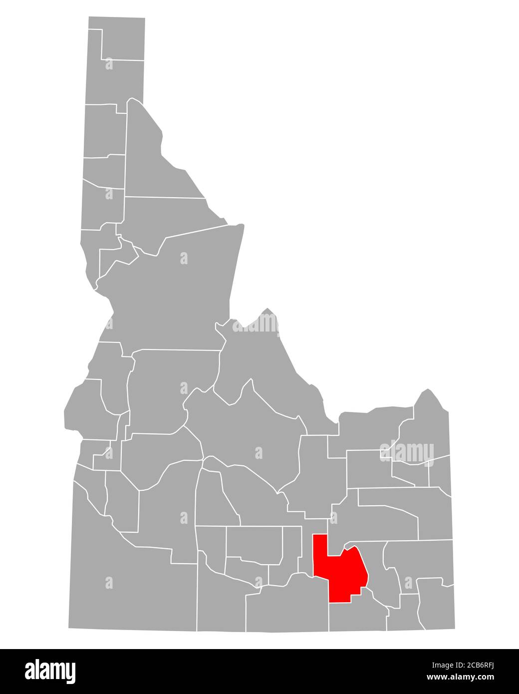 Map of Power in Idaho Stock Photo Alamy