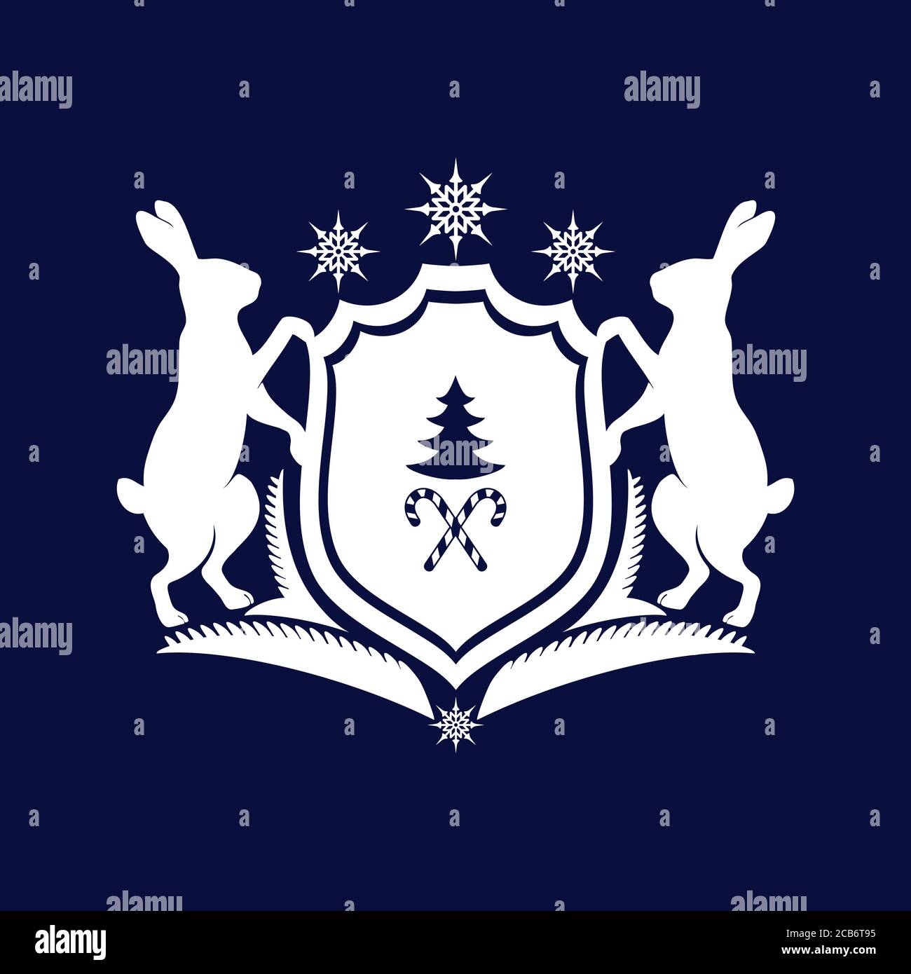 Rabbit crest Stock Vector Images - Alamy