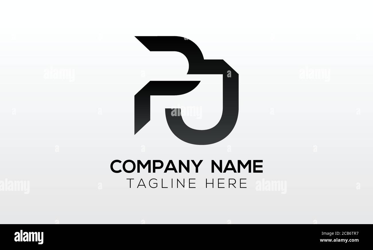 Initial PJ Letter Logo With Creative Modern Business Typography Vector