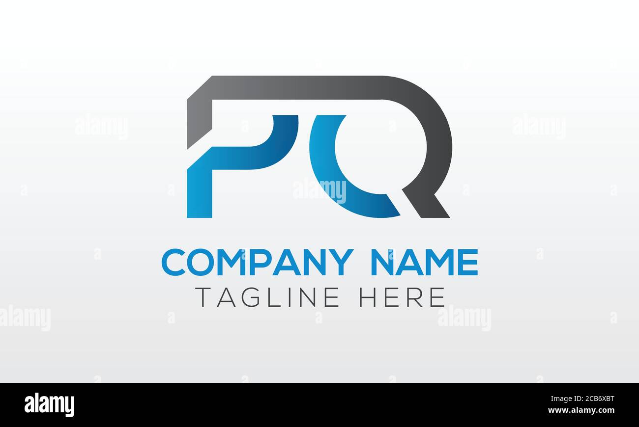 Initial PQ Letter Logo With Creative Modern Business Typography Vector ...
