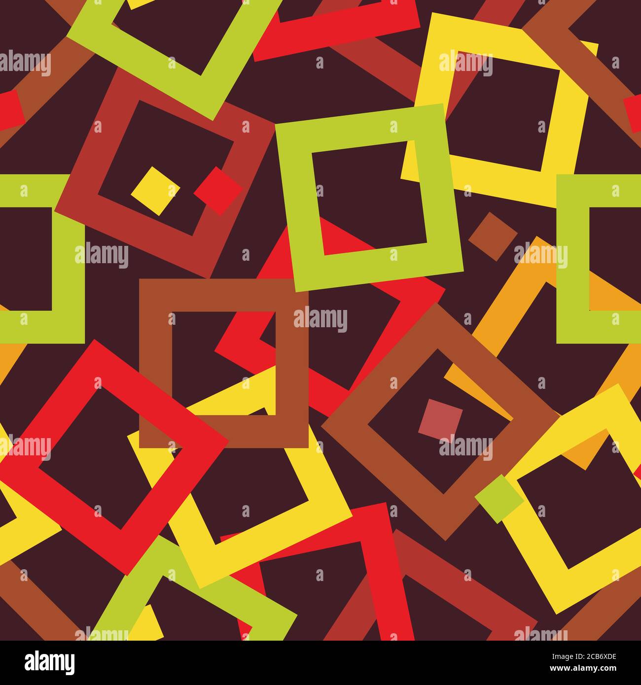 Seamless repeating multicolored squares background Stock Vector