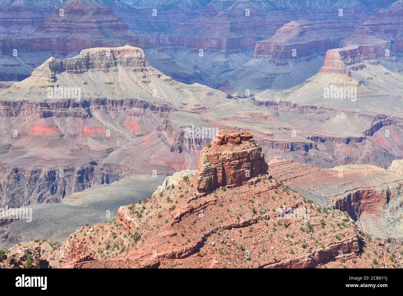 Ooh Aah point in Grand Canyon National Park, Arizona, USA. Stock Photo
