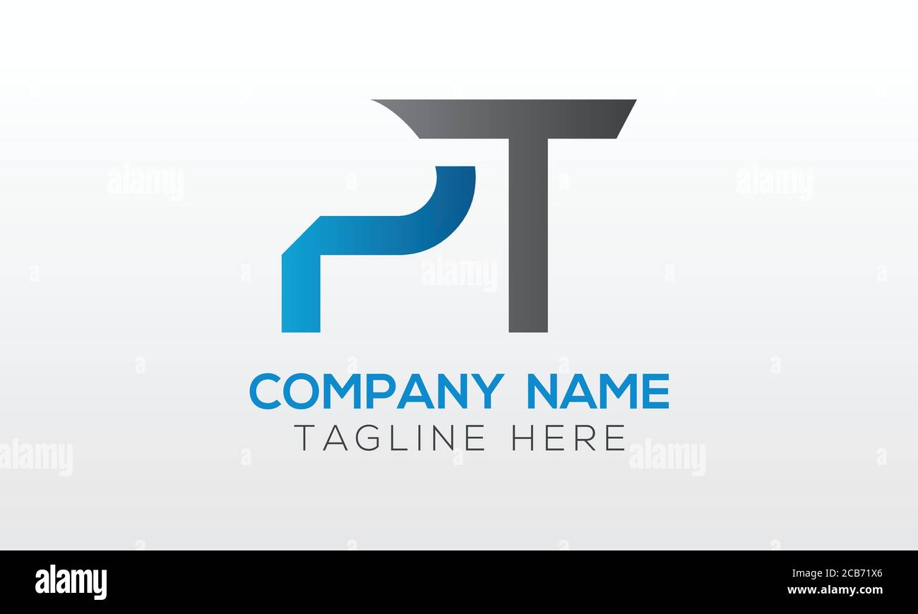 Initial PT Letter Logo With Creative Modern Business Typography Vector Template. Creative Letter PT Logo Vector. Stock Vector