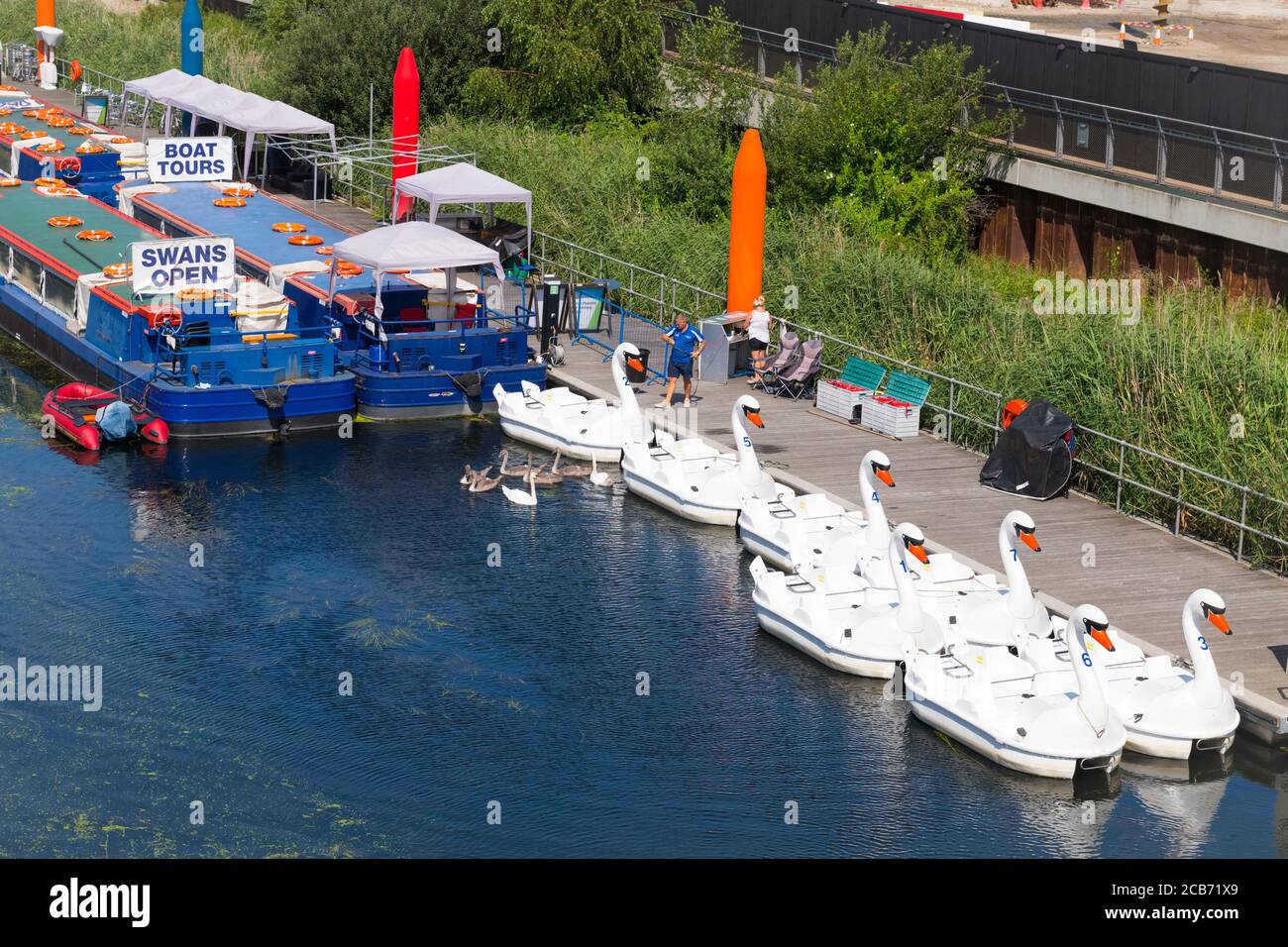 Swan boats for hire stratford hires stock photography and images Alamy