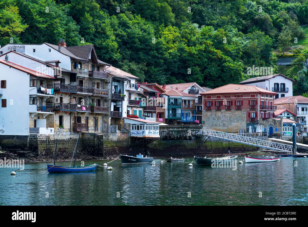 Pasaia San Juan or Pasai Donibane town, Jaizkibel Mountain range, Gipuzkoa province, Basque Country, Spain, Europe Stock Photo