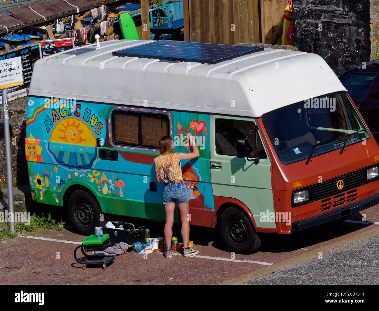 Camiseta Sin Mangas Volkswagen Campervans - Playas De Surf Británicas