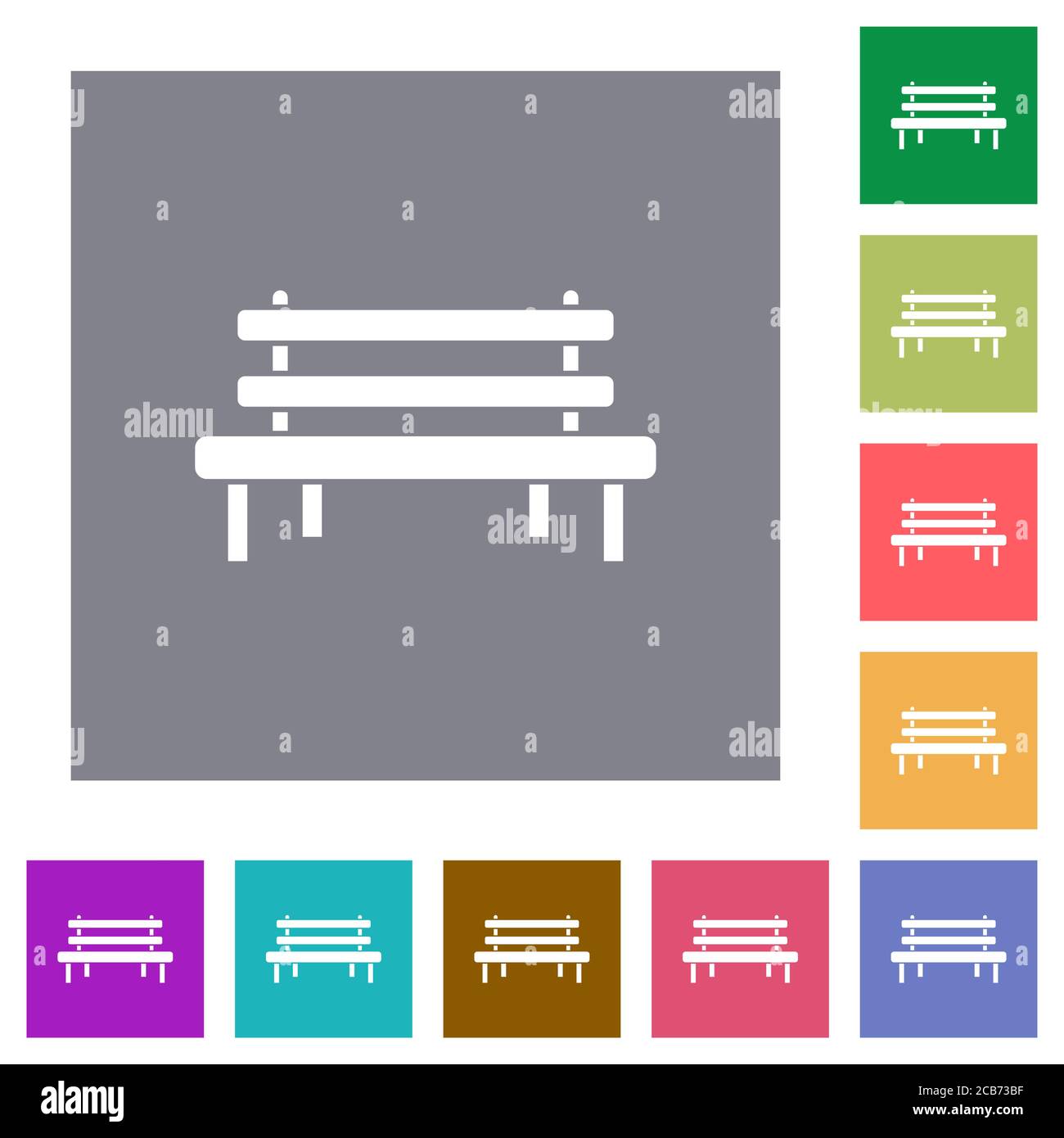Plain bench Stock Vector Images - Alamy