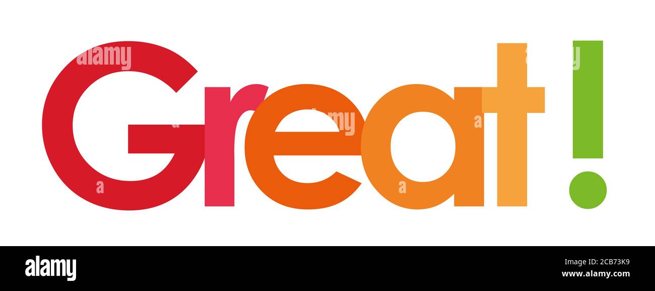 great text in white background Stock Photo Alamy