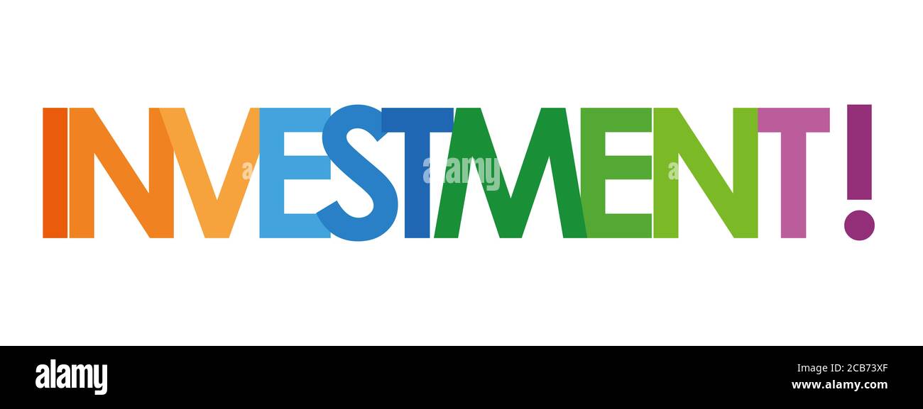 investment text in white background Stock Photo - Alamy