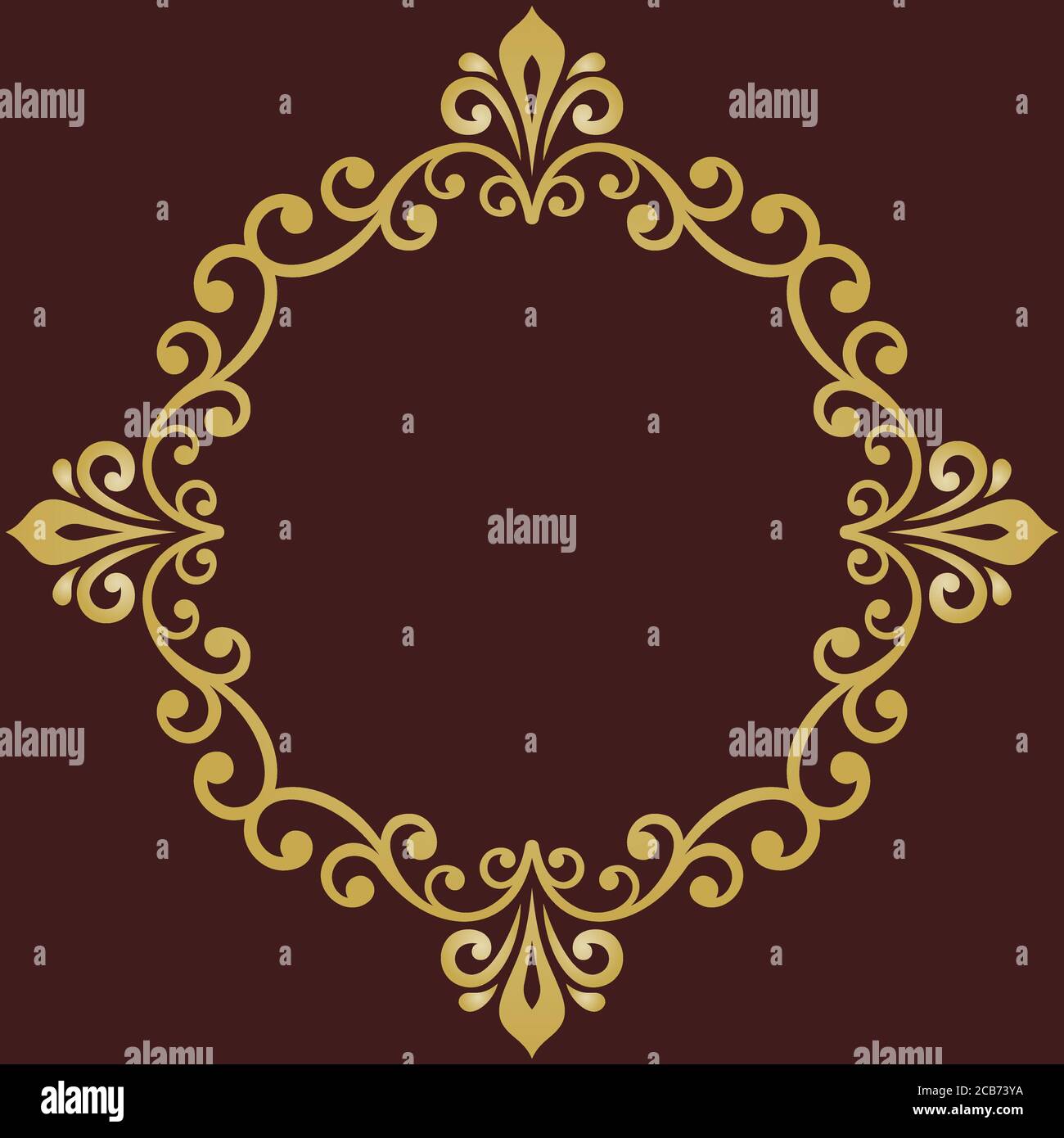 Elegant Vector Ornament in Classic Style Stock Vector