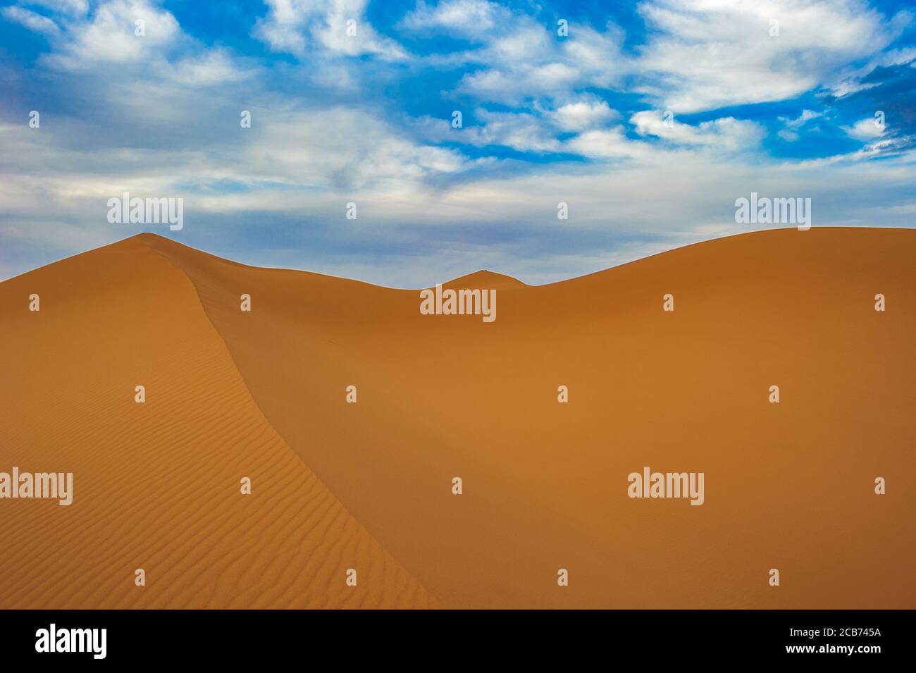Sand dunes of Erg Chebbi, Morocco Stock Photo