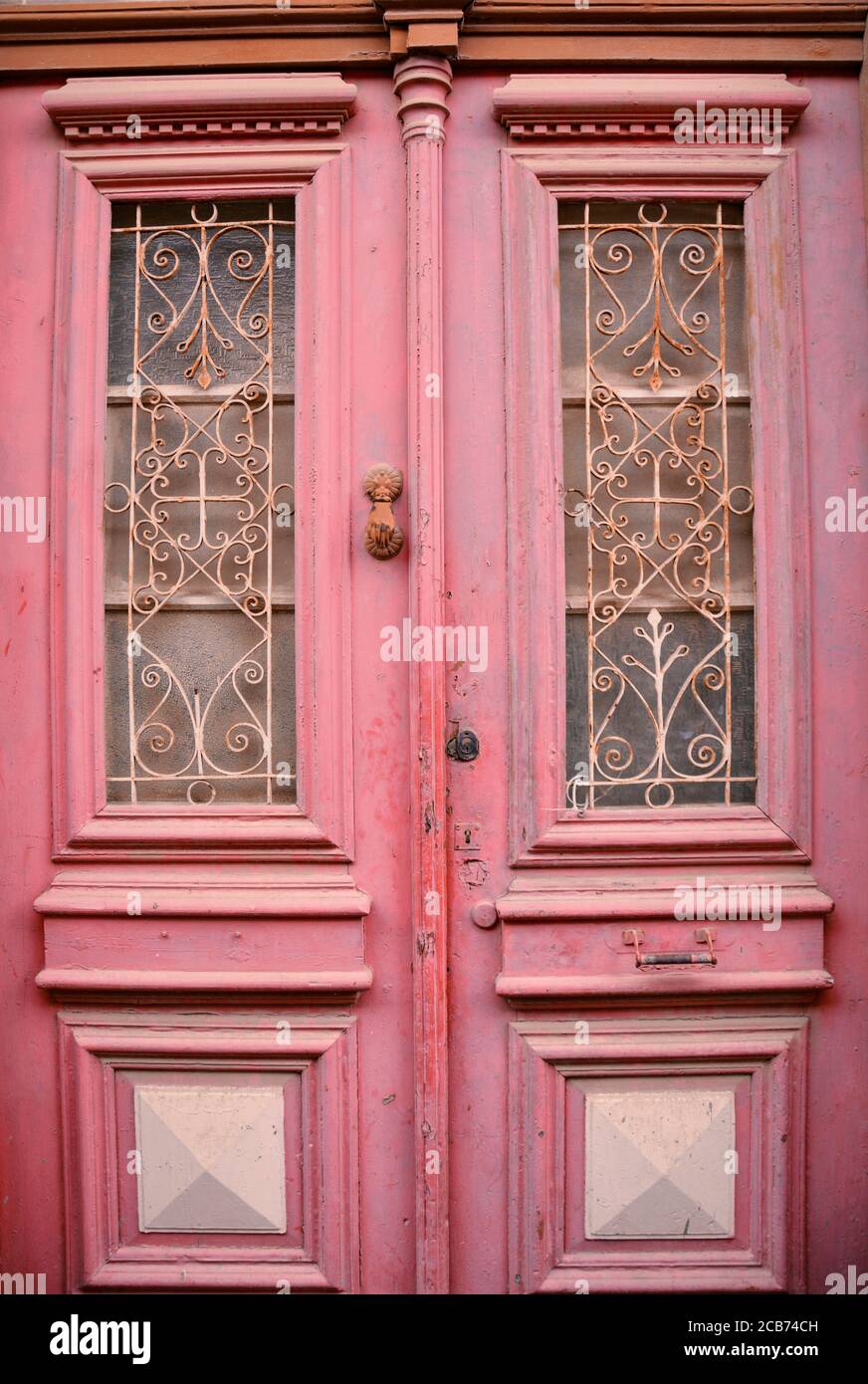 Pink color entrance gate hi-res stock photography and images - Alamy