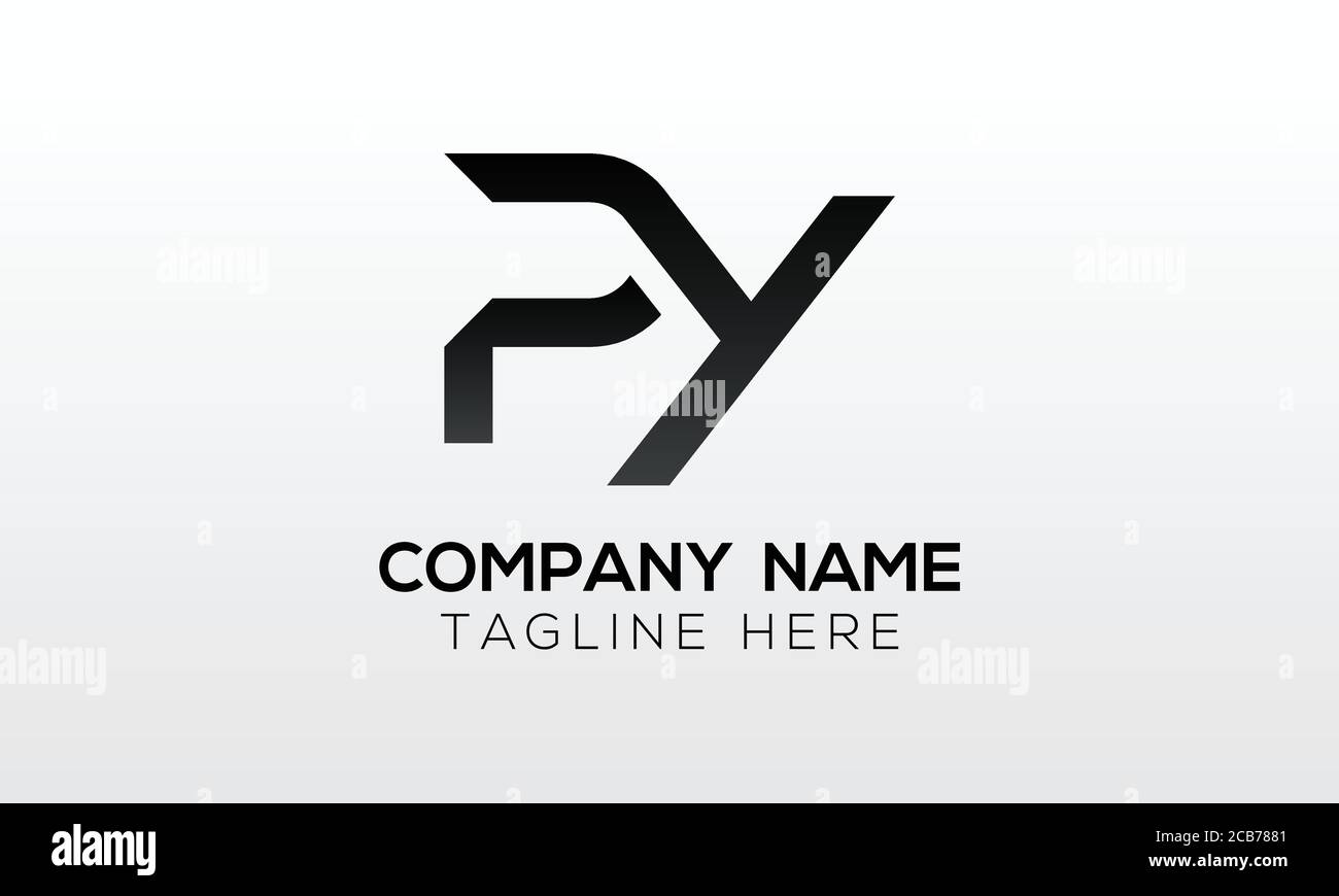 Initial PY Letter Logo With Creative Modern Business Typography Vector ...