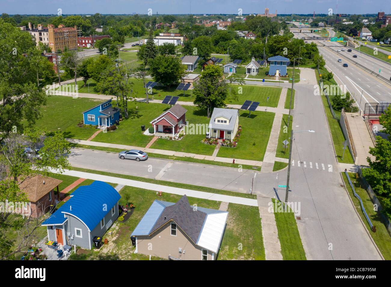 Detroit, Michigan Tiny houses, built by Cass Community Social