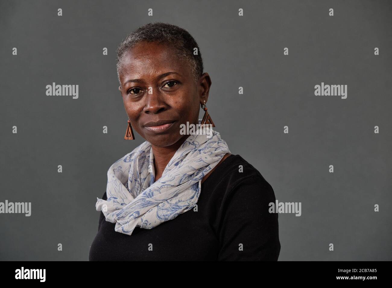 Barbadian writer Karen Lord attends a photocall during the ...