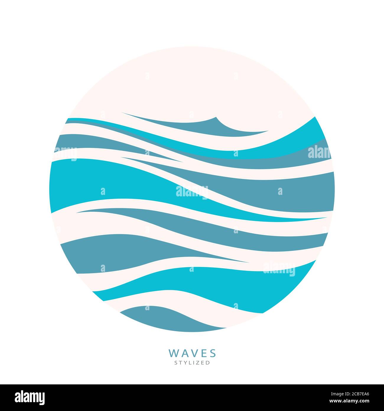 Water Wave Logo abstract design. Cosmetics Surf Sport Stock Vector ...