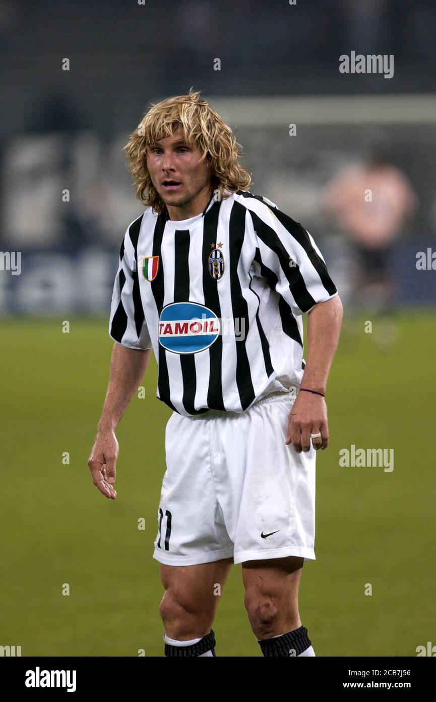 Turin Italy ,17 September 2003, "Delle Alpi" Stadium, UEFA Champions League  2003/2004, FC Juventus- SK Galatasaray: Pavel Nedved during the match Stock  Photo - Alamy