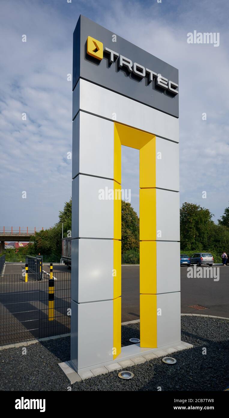 Company sign of Trotec, a specialist manufacturer for indoor air  purification including coronavirus, Heinsberg, North Rhine-Westphalia,  Germany Stock Photo - Alamy