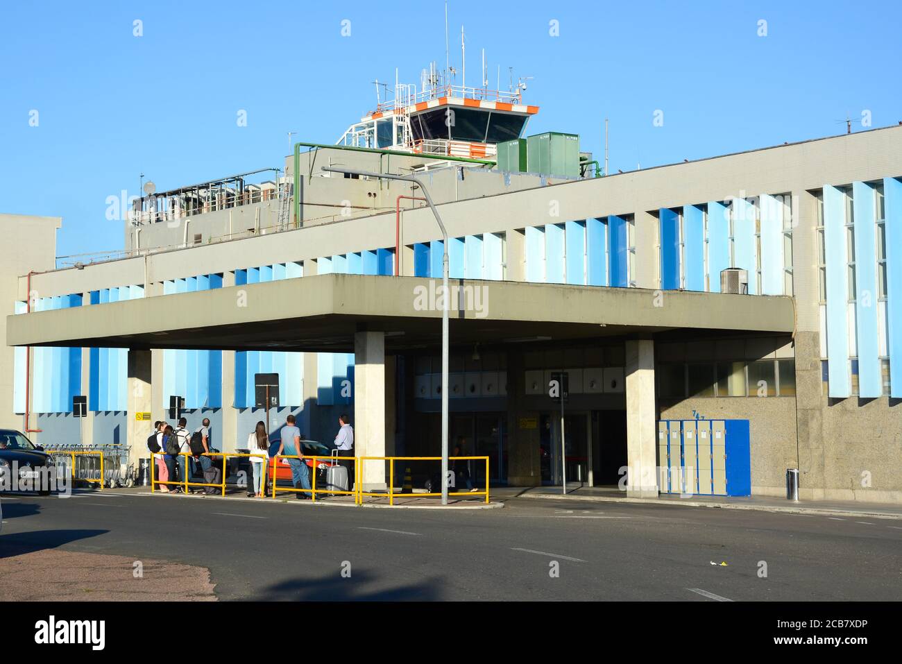Terminal 2 of Porto Alegre Airport, Brazil. Former Sao Joao Federal Airport. In 2019 the building became the administration center for FRAPORT Brazil. Stock Photo
