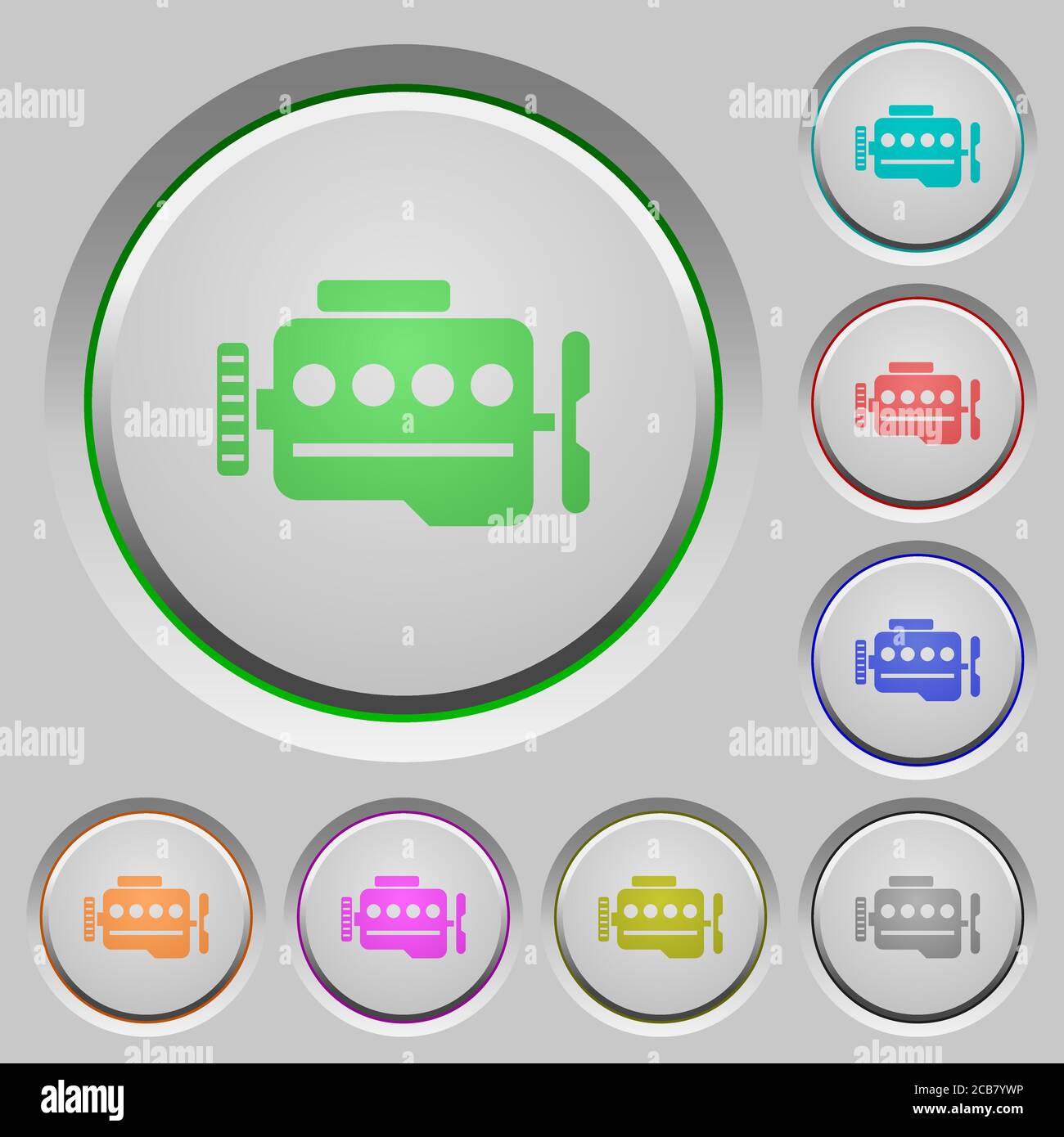 Push pistons Stock Vector Images Alamy