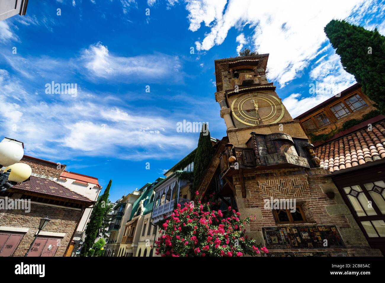 Tower of Rezo Gabriadze Theater, Tbilisi, Stock
