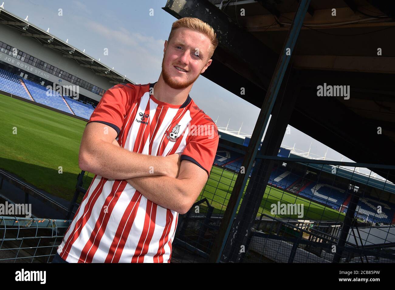 OLDHAM, ENGLAND - August 11th 2020. Davis Keillor-Dunn after arriving at Boundary Park to join Oldham Athletic on a one year deal. (Credit: Eddie Garvey | MI News) Credit: MI News & Sport /Alamy Live News Stock Photo