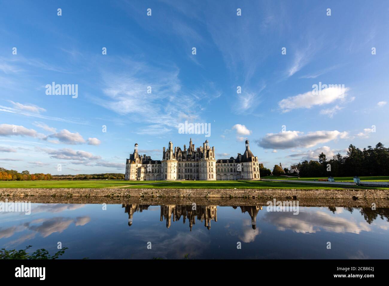 Château de Chambord, Chambord, Loir-et-Cher, France, Stock Photo