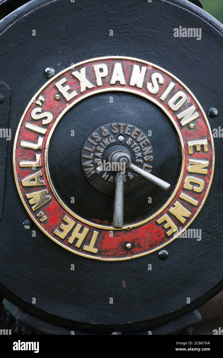 Wallis Expansion Engine vintage steam engine detail Stock Photo