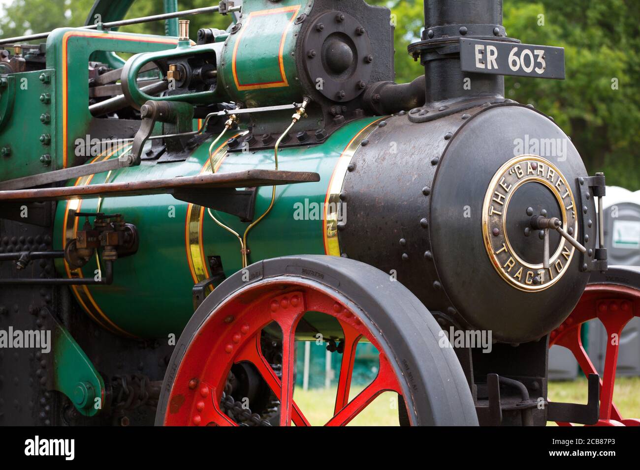 vintage steam engine detail Stock Photo