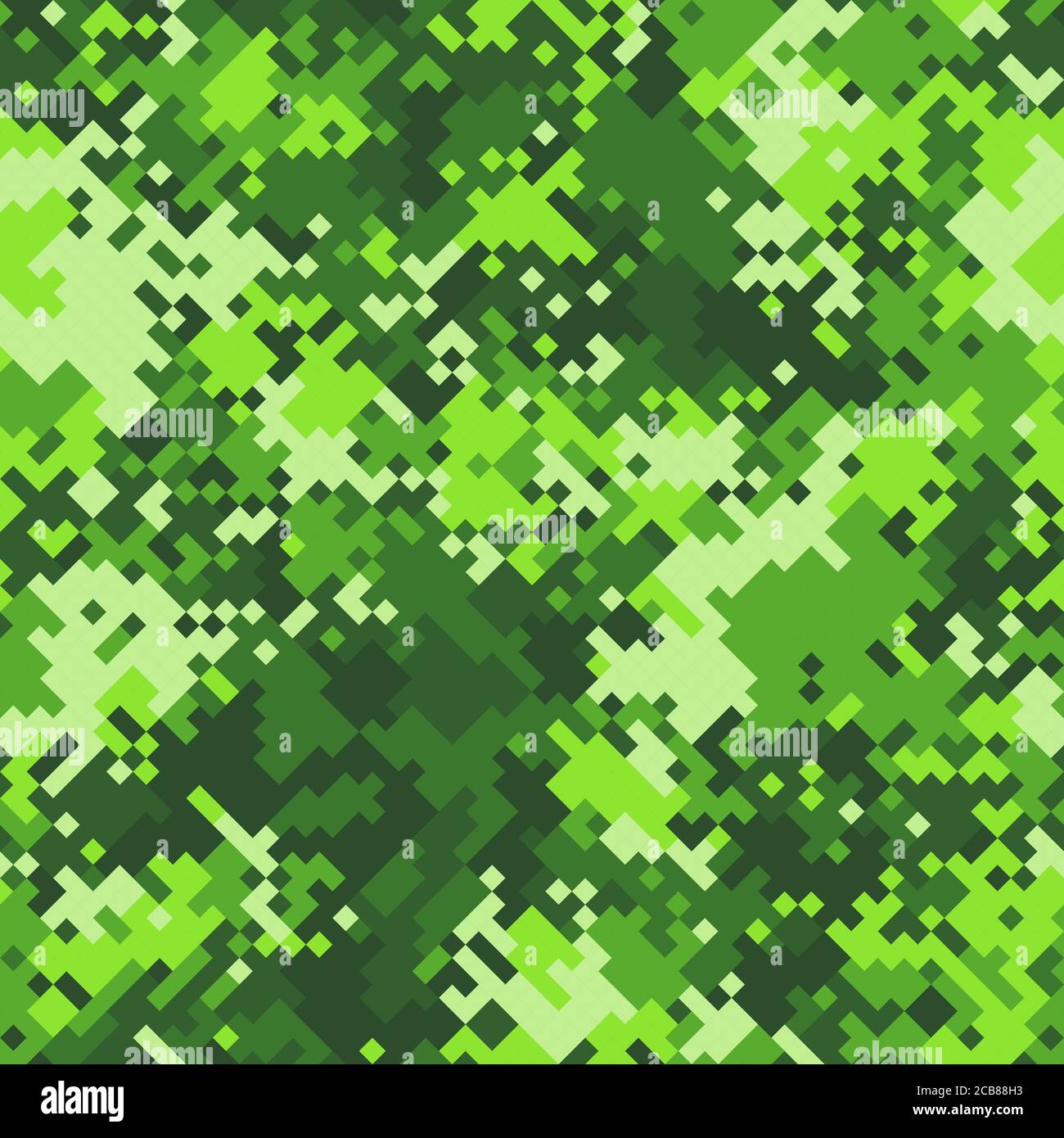 Green slime halftones pixel clouds seamless pattern vector background texture Stock Vector