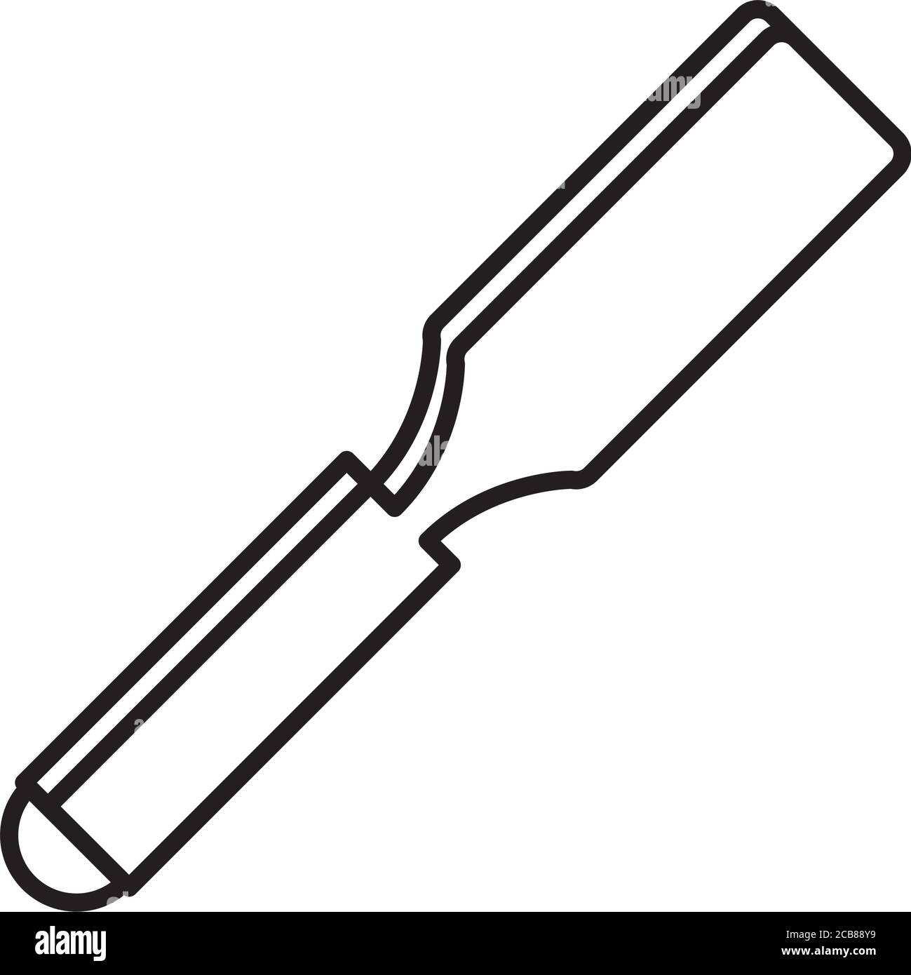 Flat Chisel Drawing