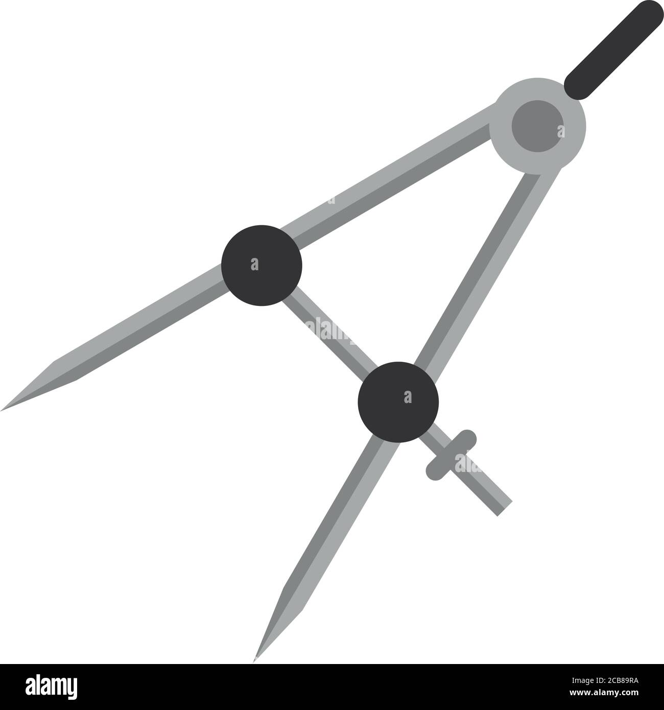 compass tool flat style icon vector illustration design Stock Vector ...