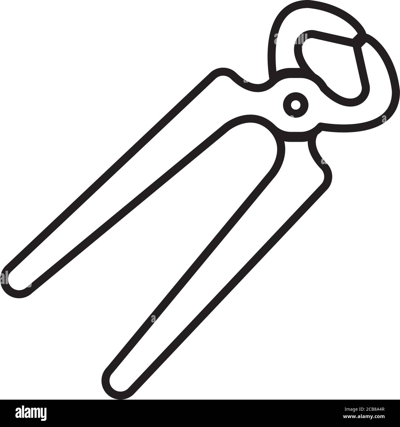 slip joint pliers tool line style icon vector illustration design Stock