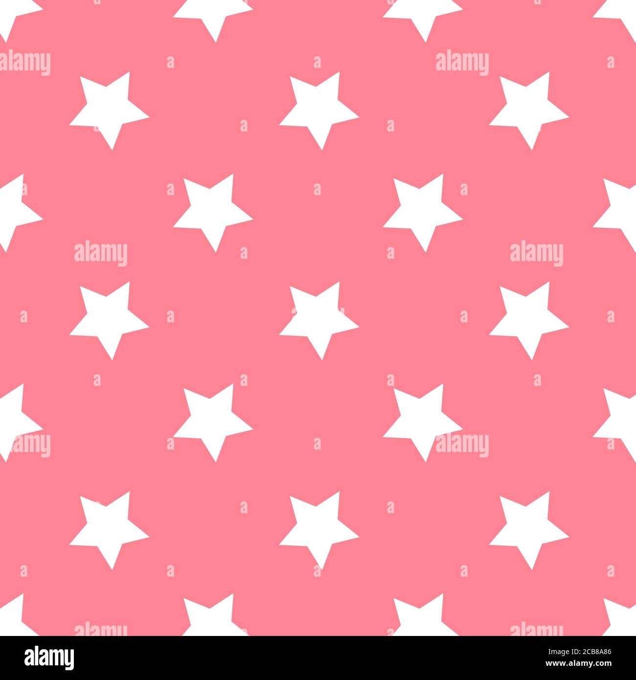 Seamless abstract Star white pattern on pink background, Vector ...
