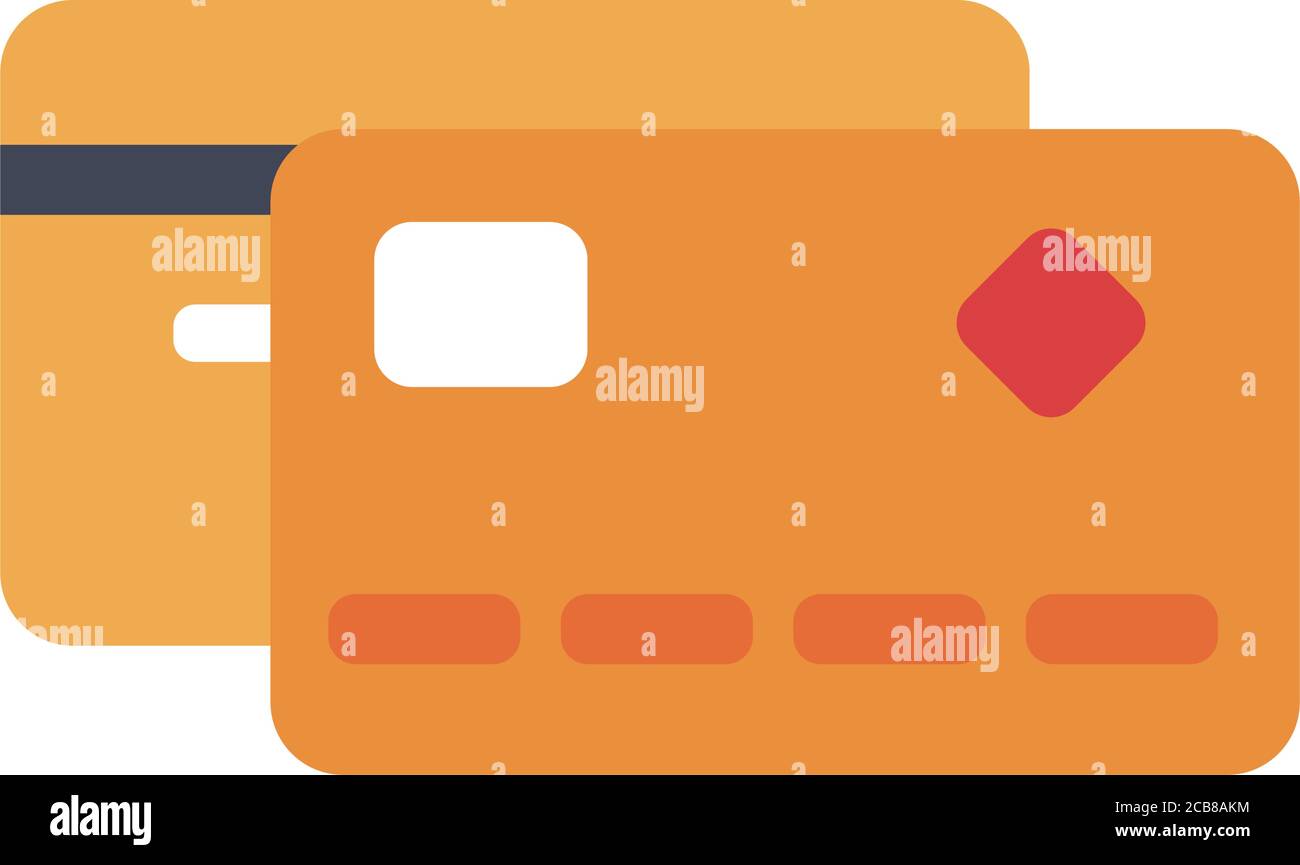 credit card flat style icon vector illustration design Stock Vector ...