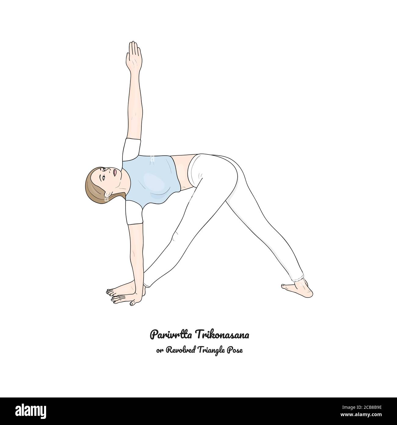 Yoga Pose Tutorial: Parivrtta Trikonasana or Revolved Triangle – OmStars