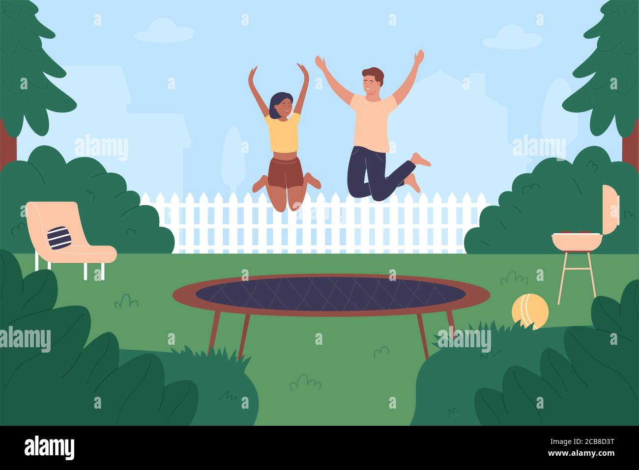 Jumping kids yong child character in jump Vector Image