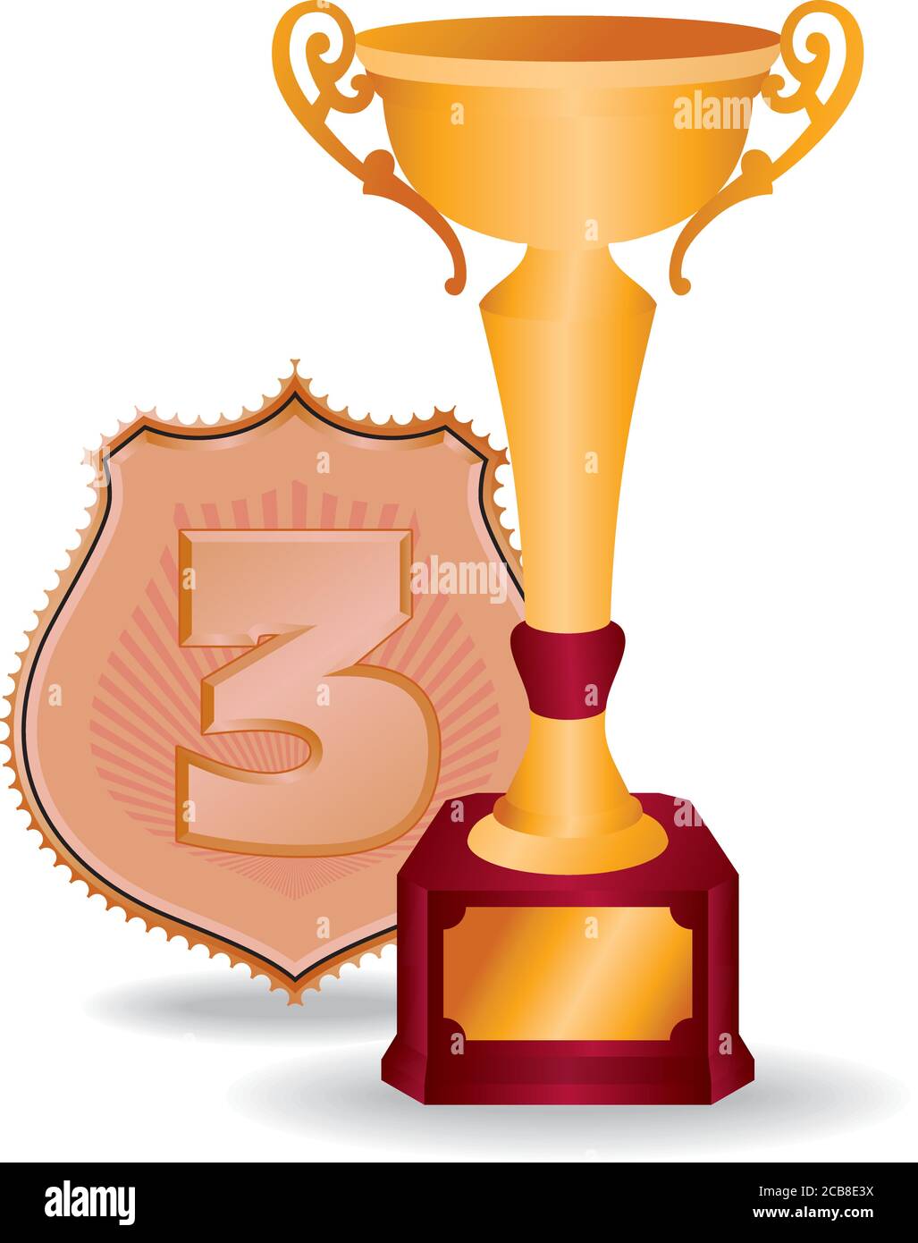 vector image, sports award the Cup for the victory Stock Vector Image ...