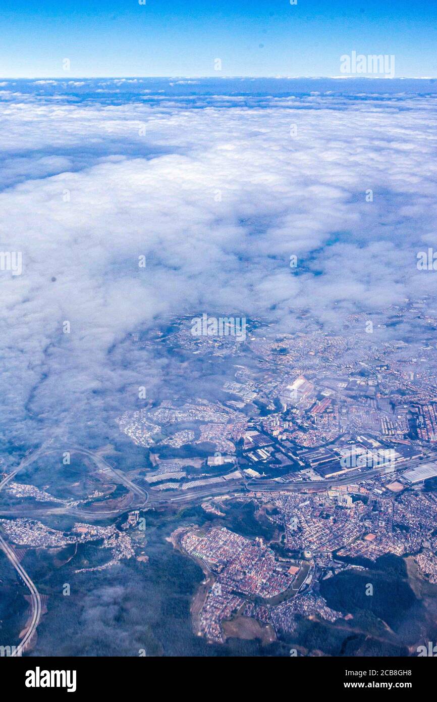 São Paulo (SP), 11/08/2020 - Vista aérea / São Paulo - Vista aérea do estado de São Paulo nesta terça-feira (11). (Foto: Denner Ovidio/iShoot/Alamy) Stock Photo