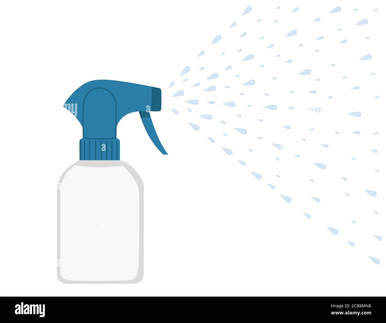 Cleaning spray plastic bottle spraying out flat vector illustration on  white background Stock Vector Image & Art - Alamy