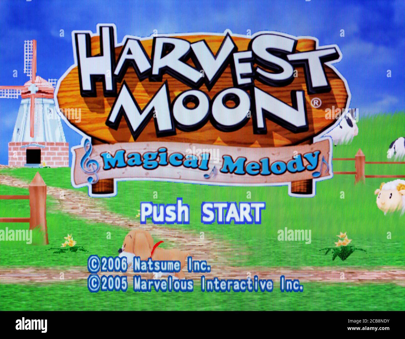 Harvest Moon Magical Melody Nintendo Gamecube Videogame Editorial use only Stock Photo Alamy